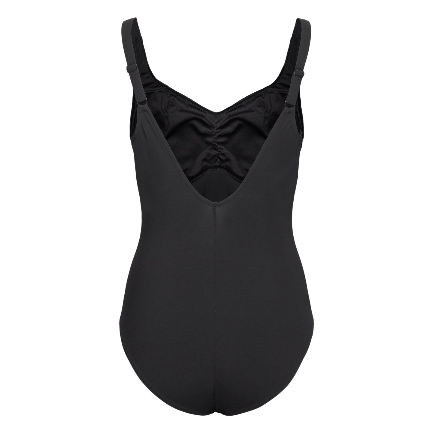 Antracite - Back - Speedo Womens-Ladies Plain One Piece Swimsuit