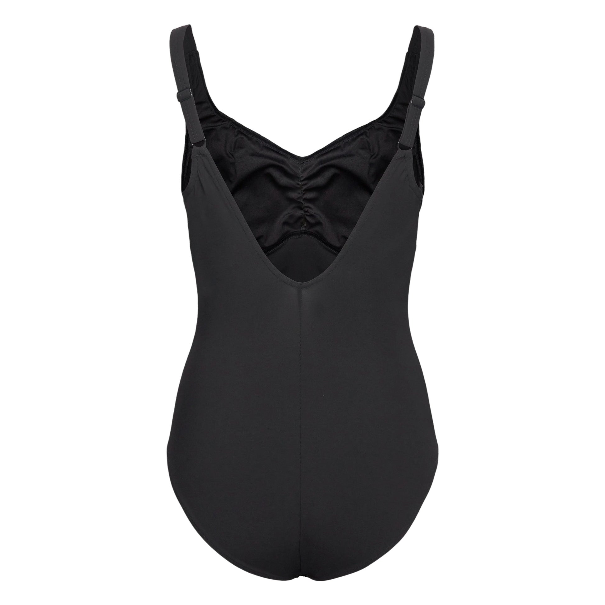 Antracite - Back - Speedo Womens-Ladies Plain One Piece Swimsuit