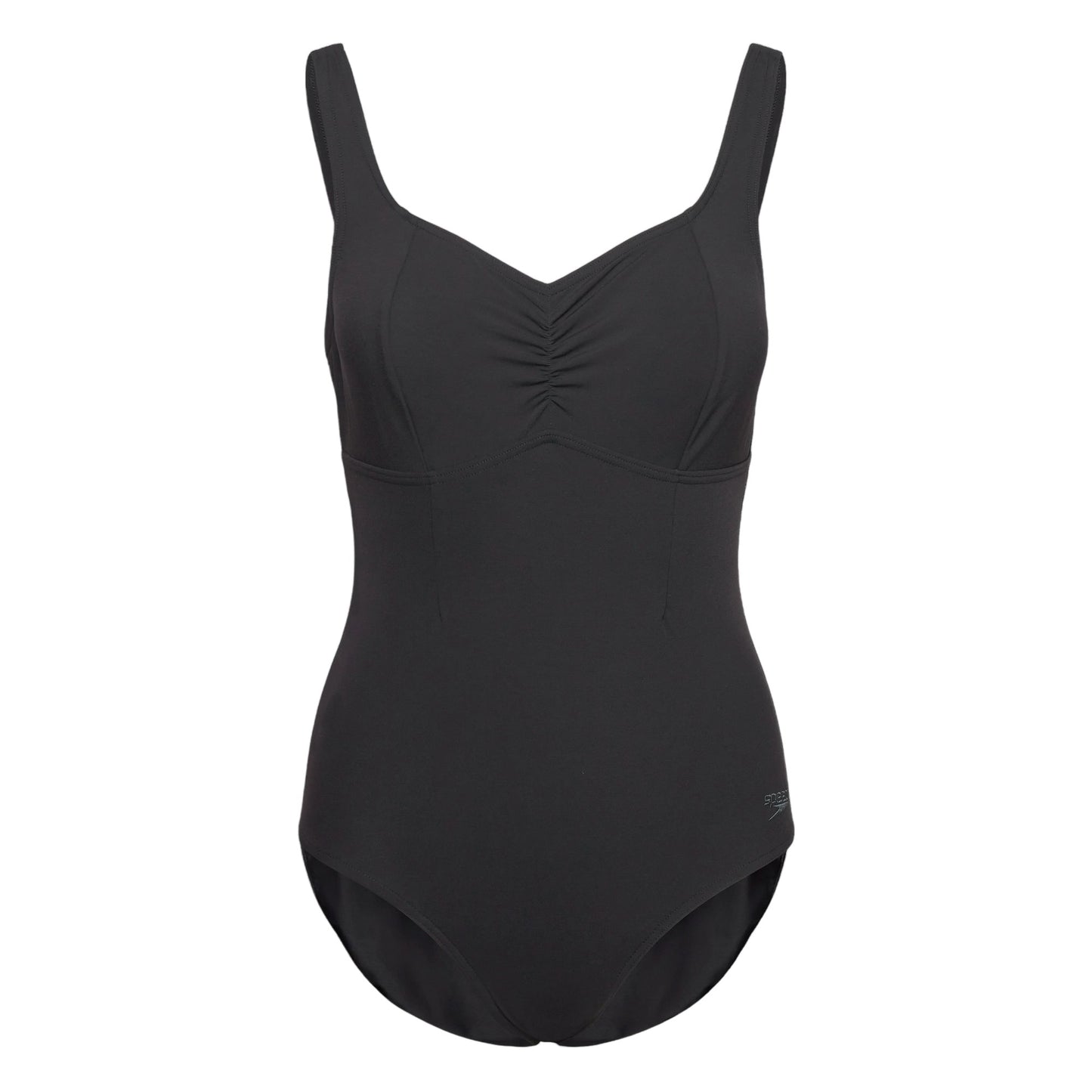 Antracite - Front - Speedo Womens-Ladies Plain One Piece Swimsuit