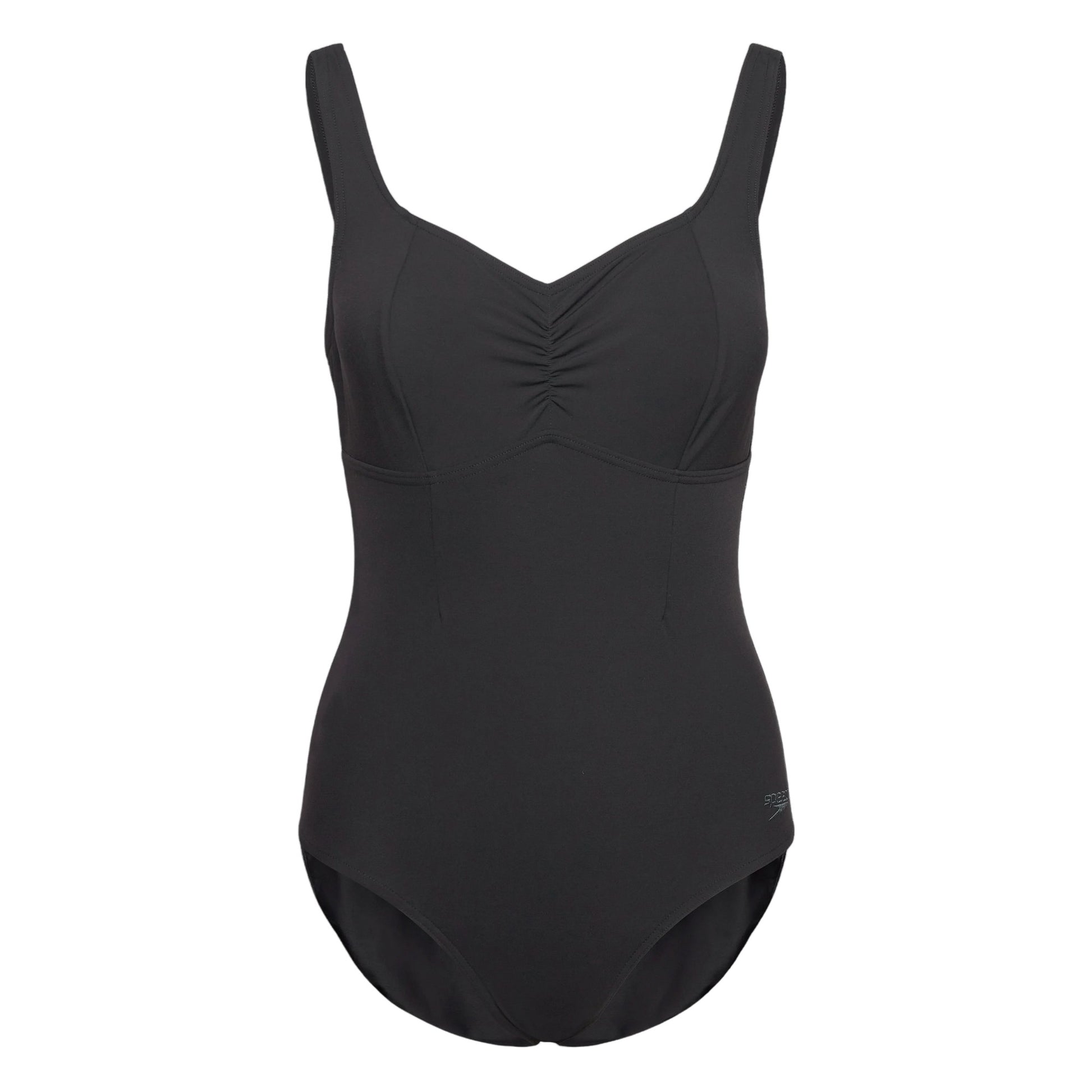 Antracite - Front - Speedo Womens-Ladies Plain One Piece Swimsuit