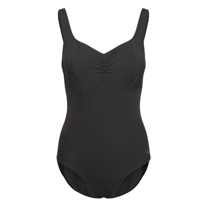 Antracite - Front - Speedo Womens-Ladies Plain One Piece Swimsuit