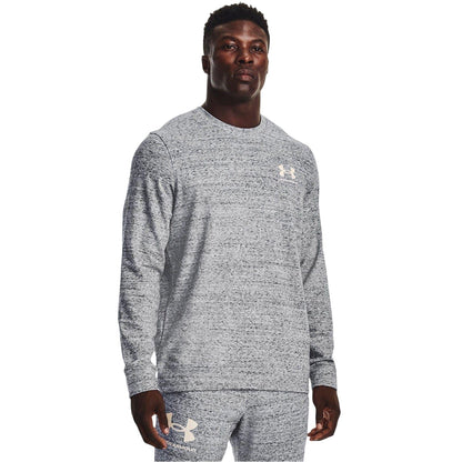 Grey - Side - Under Armour Mens Rival Terry Sweatshirt