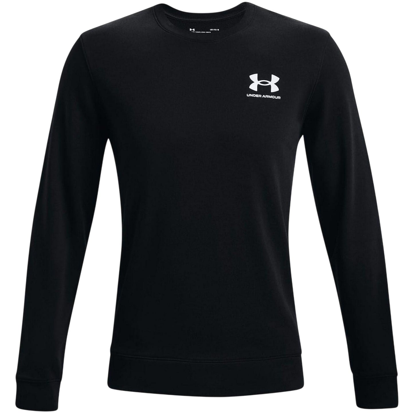 Black - Front - Under Armour Mens Rival Terry Sweatshirt