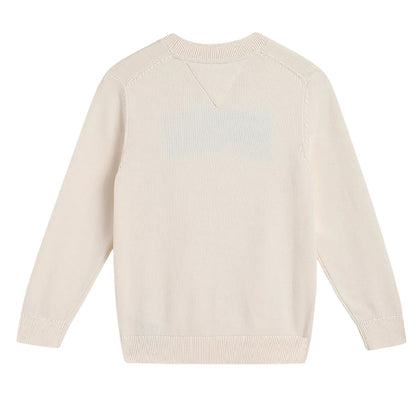 Ivory - Back - Tommy Hilfiger Childrens-Kids Monotype 1985 Jumper