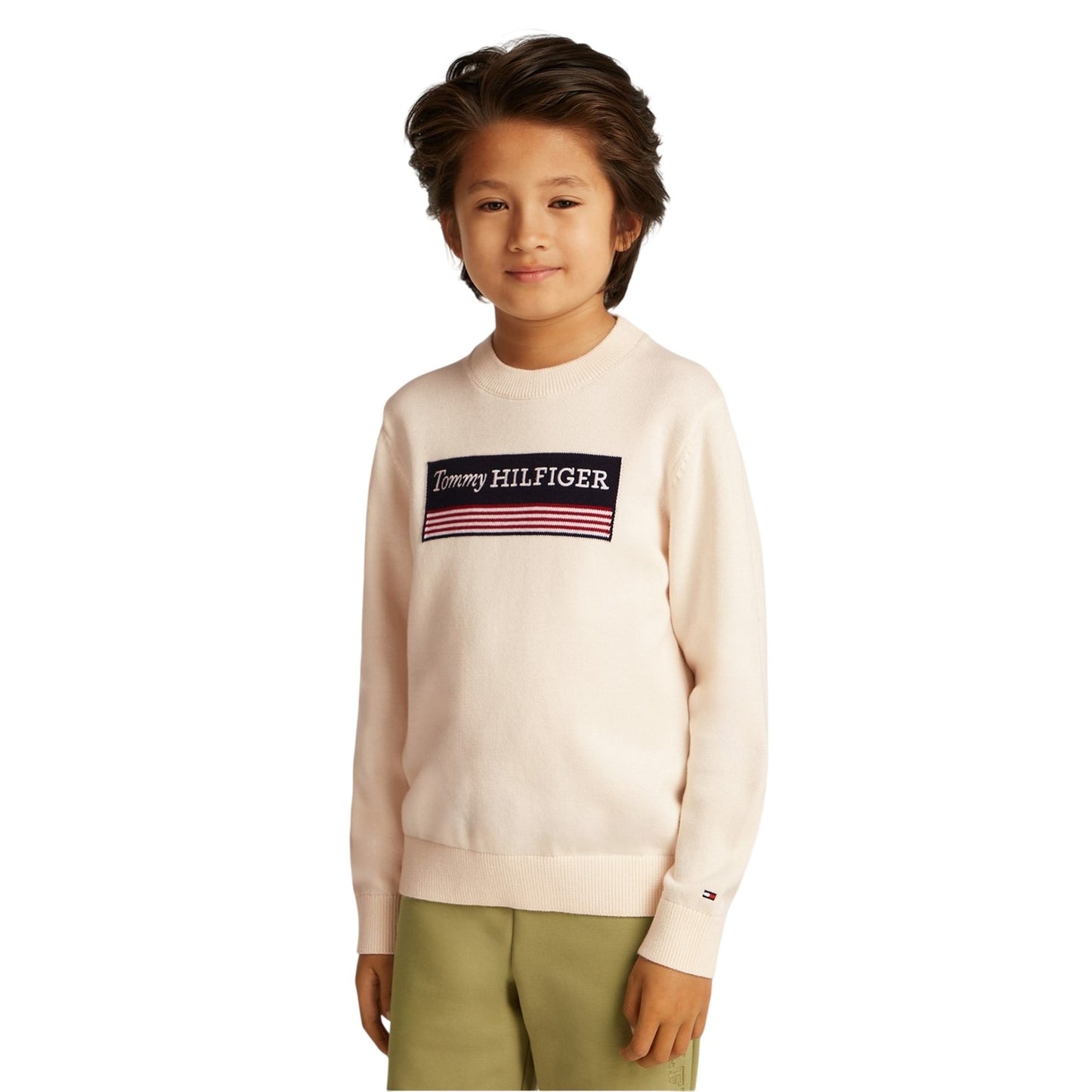Ivory - Lifestyle - Tommy Hilfiger Childrens-Kids Monotype 1985 Jumper