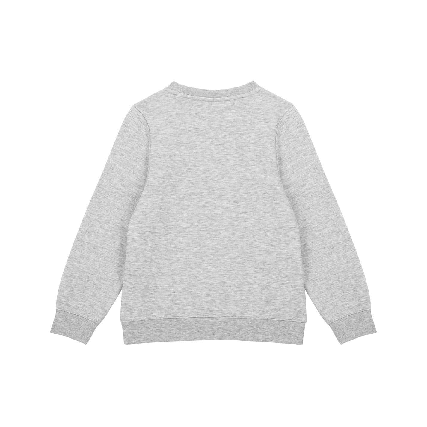 Grey Marl Marl - Back - Slazenger Boys Logo Fleece Sweatshirt