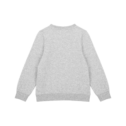 Grey Marl Marl - Back - Slazenger Boys Logo Fleece Sweatshirt