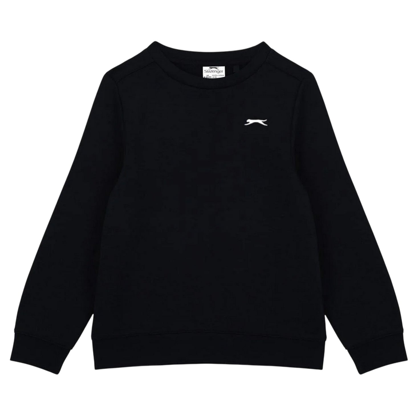 Black - Front - Slazenger Boys Logo Fleece Sweatshirt