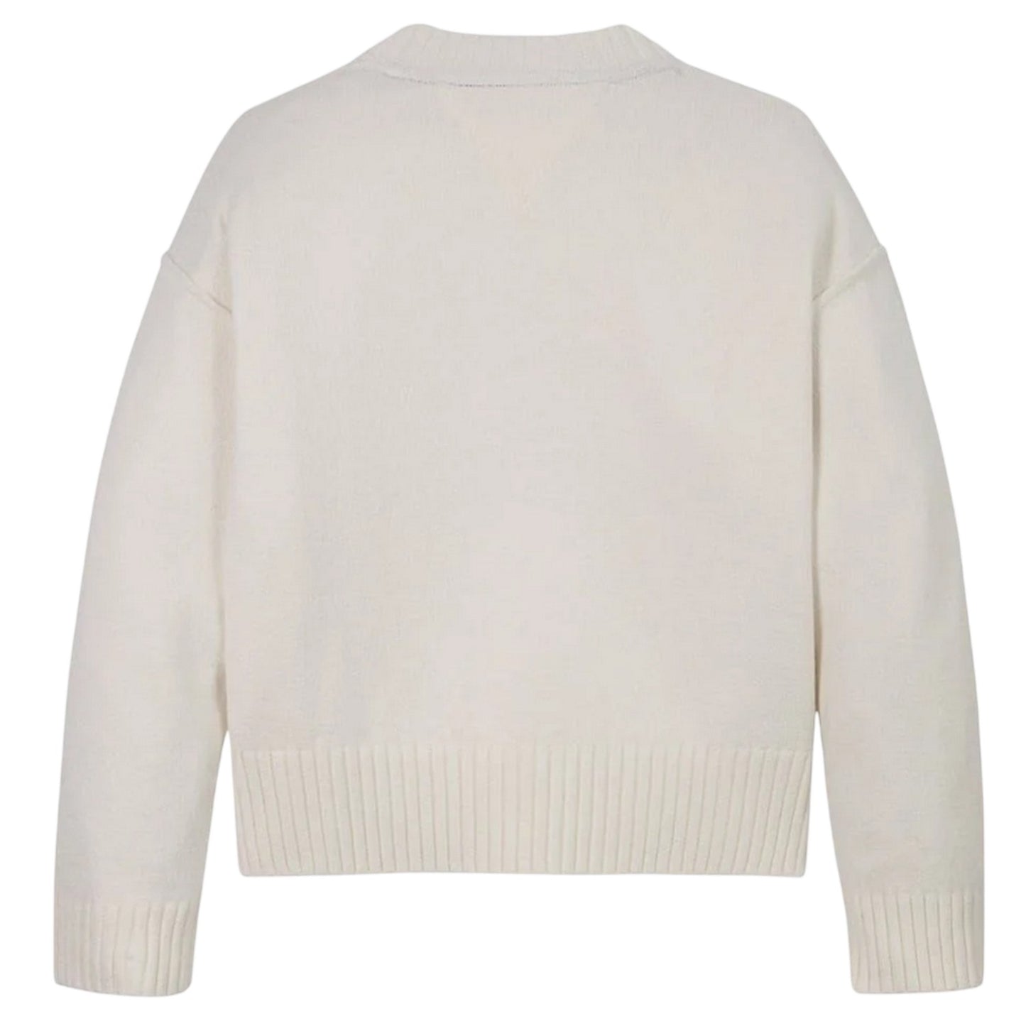 Ivory - Back - Tommy Hilfiger Girls New York Relaxed Fit Sweater Top
