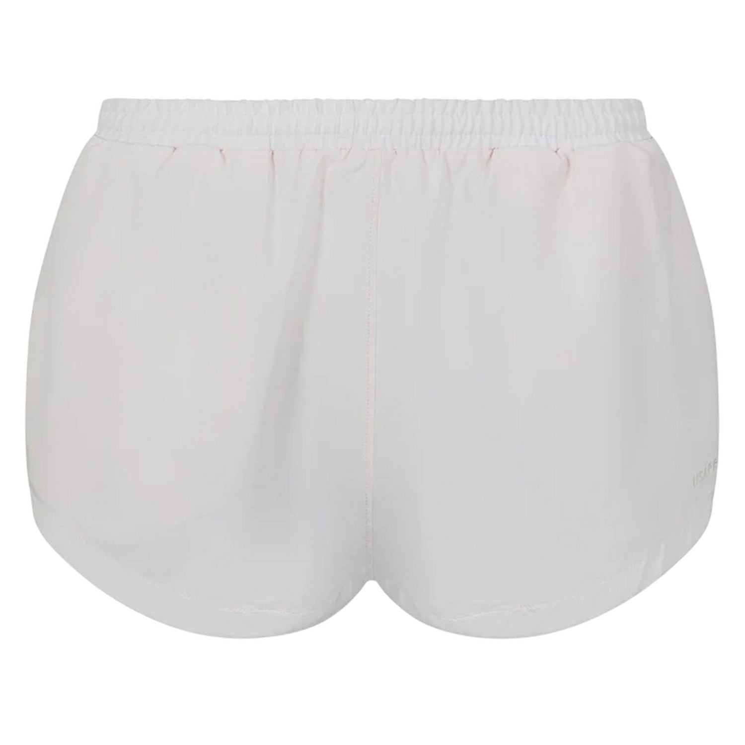 Cream - Back - USA Pro Womens-Ladies Tapered Running Shorts