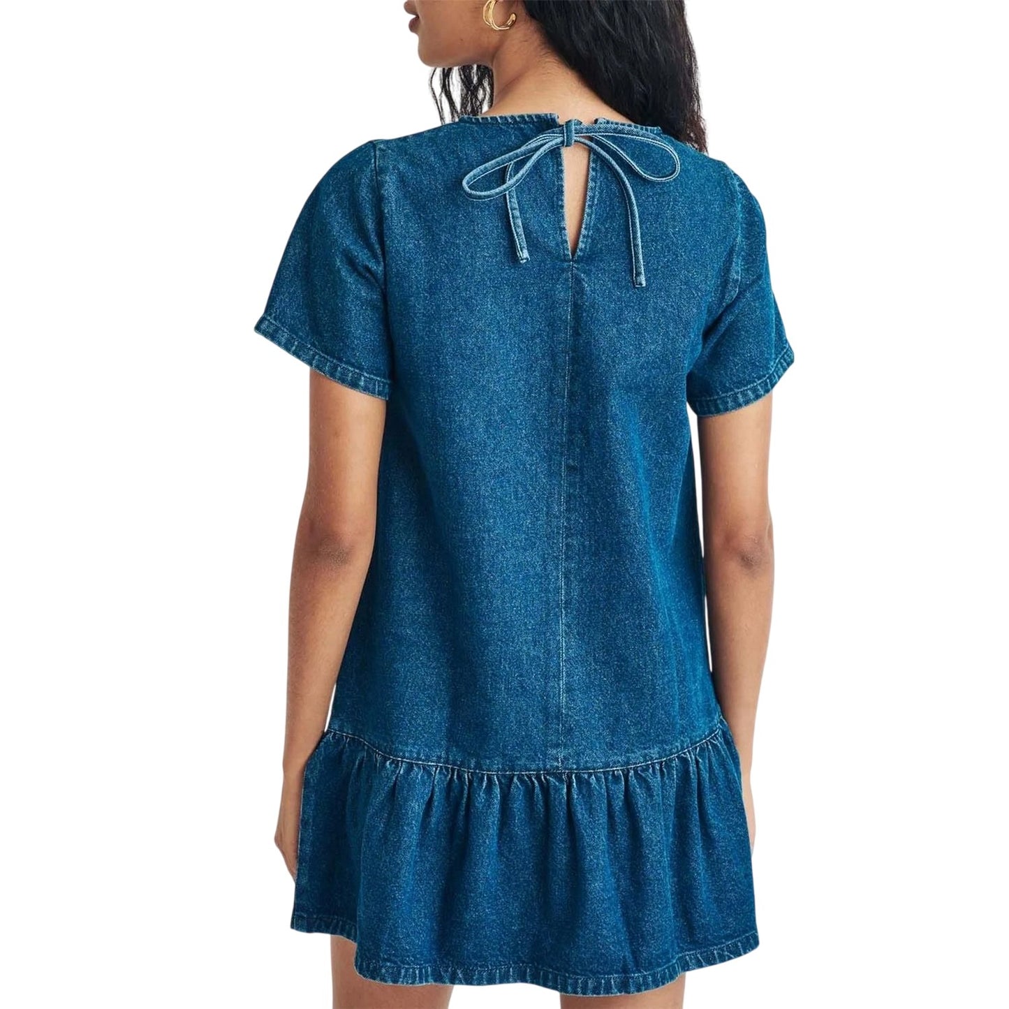 Blue - Back - Nobody's Child Womens-Ladies Denim Mini Dress