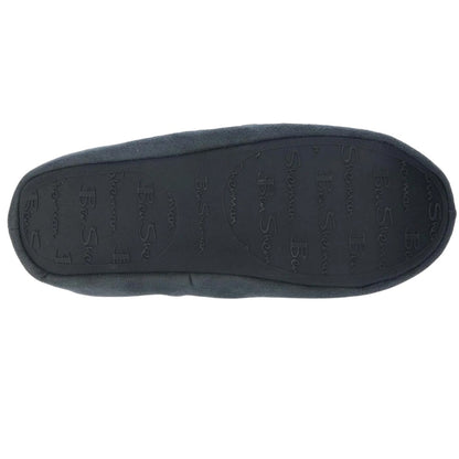 Grey - Side - Ben Sherman Mens Casa Cartegena Moccasin Slippers