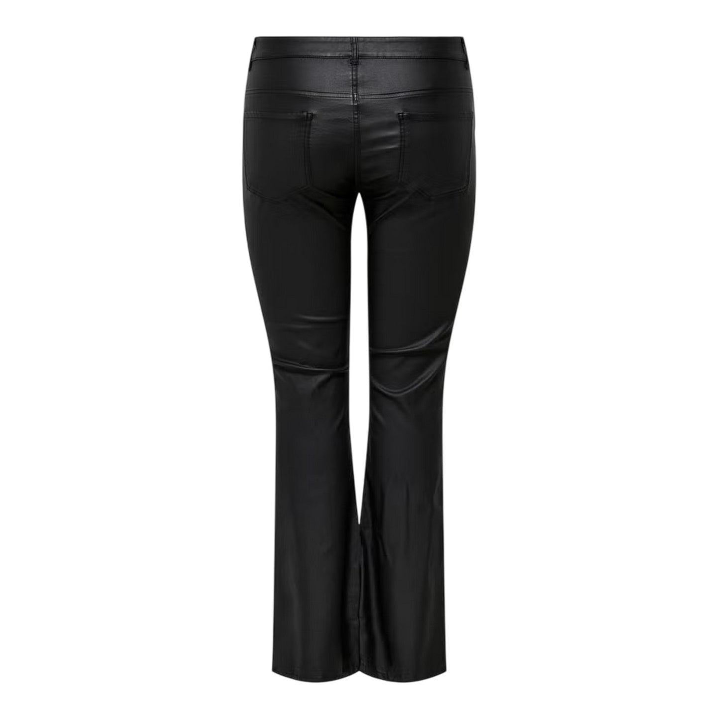 Black - Back - Only Womens-Ladies Carblush Flared Trousers