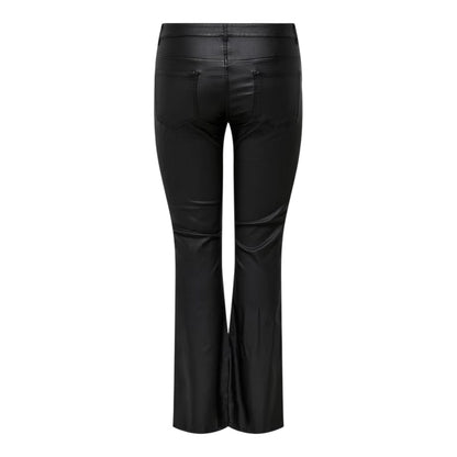 Black - Back - Only Womens-Ladies Carblush Flared Trousers