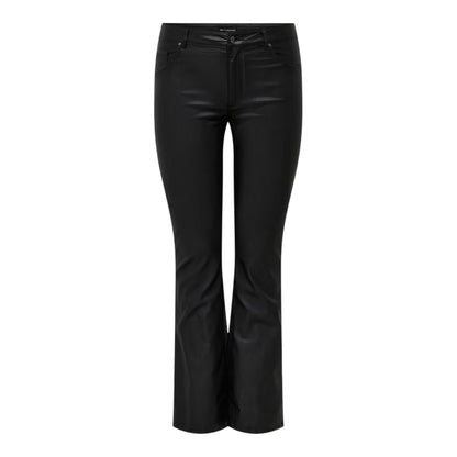 Black - Front - Only Womens-Ladies Carblush Flared Trousers