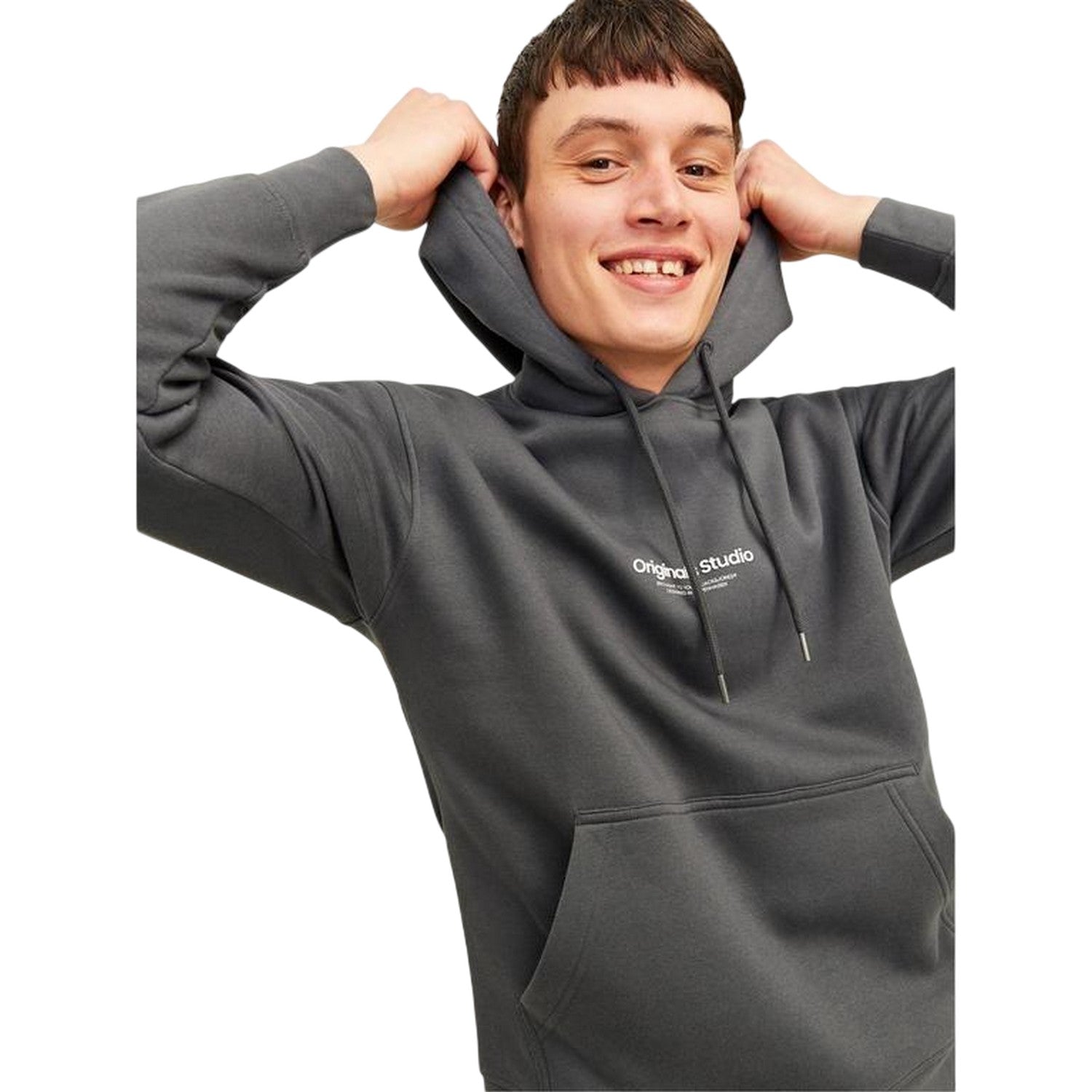 Iron Gate - Side - Jack And Jones Mens Lettering Hoodie