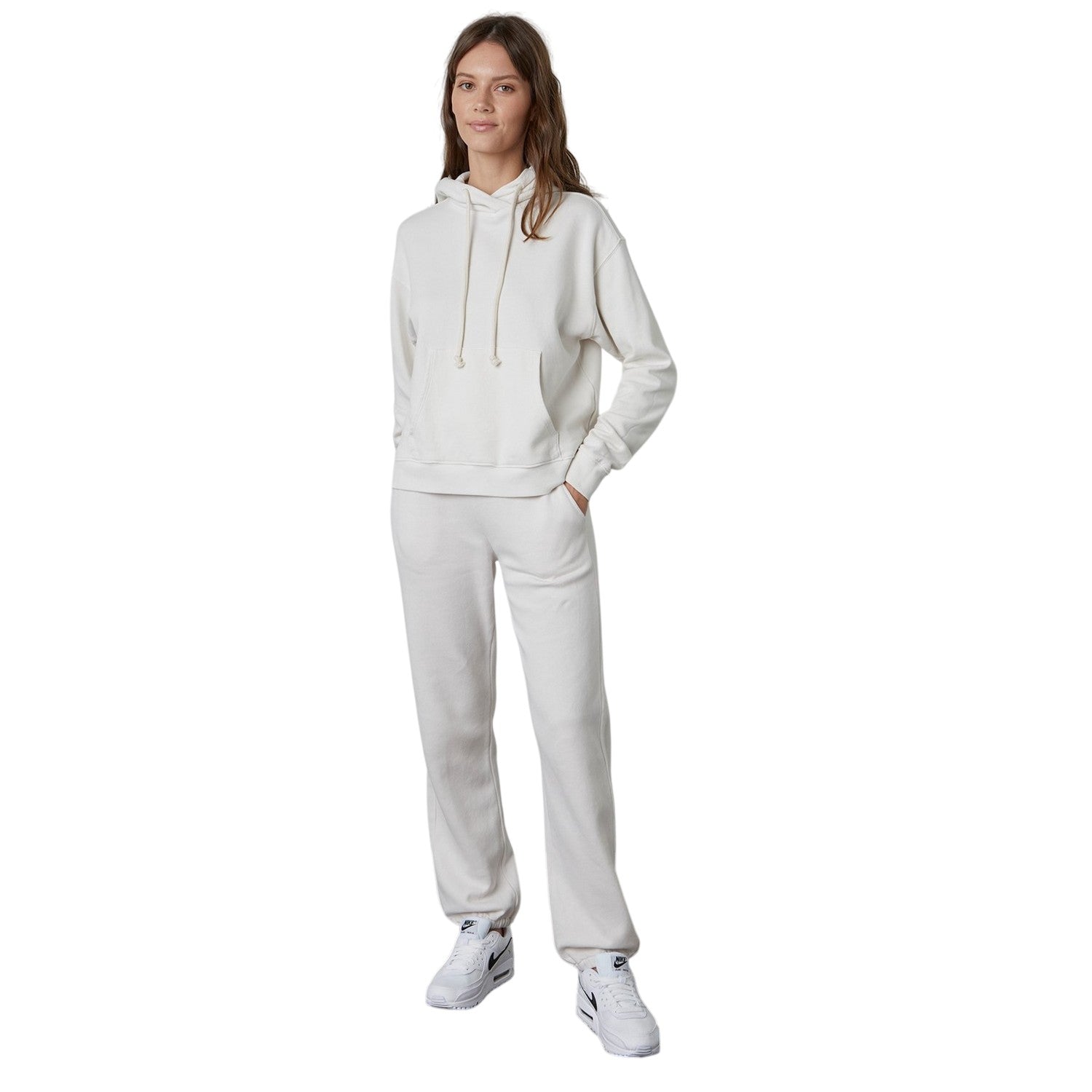 Coconut - Back - Velvet by Graham & Spencer Womens-Ladies Fleece Hoodie