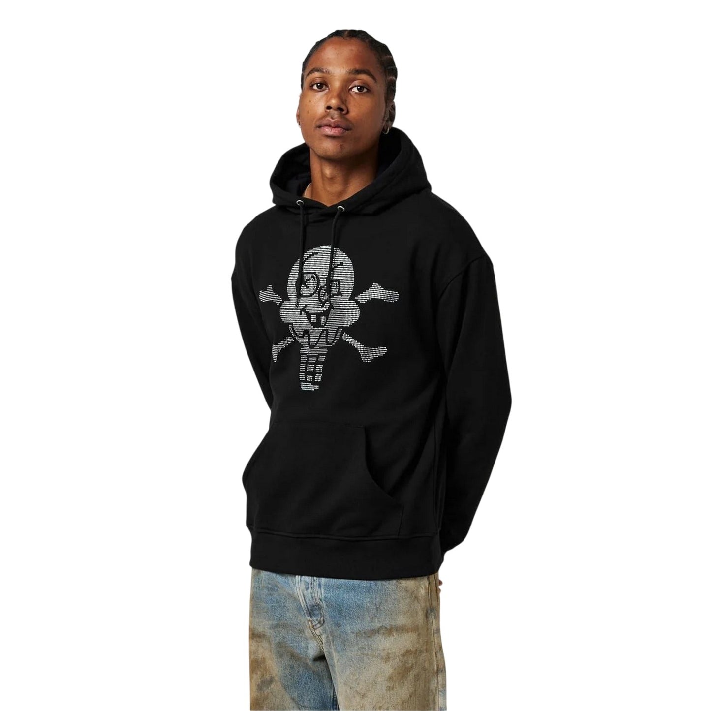 Black - Lifestyle - ICECREAM Unisex Adult Skull And Crossbones Sweatshirt