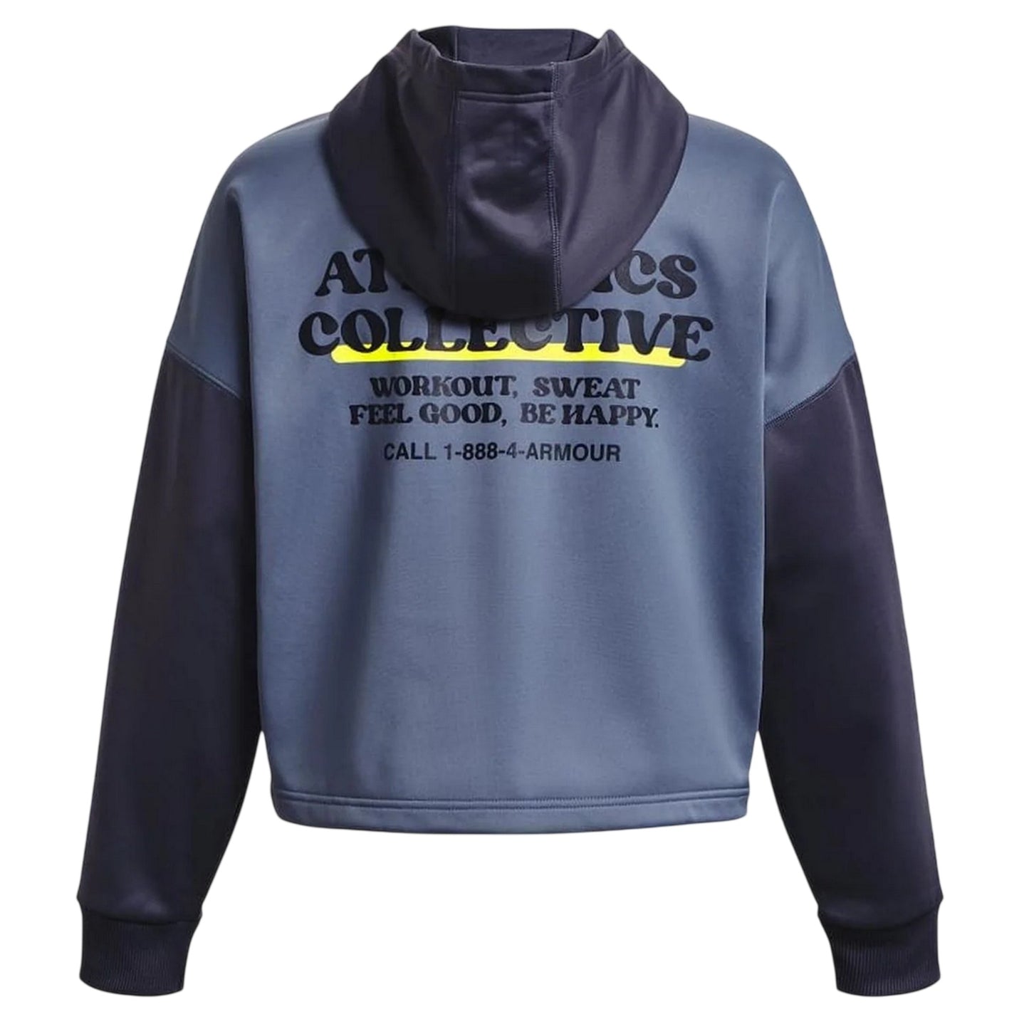 Purple - Back - Under Armour Womens-Ladies Colour Block Hoodie