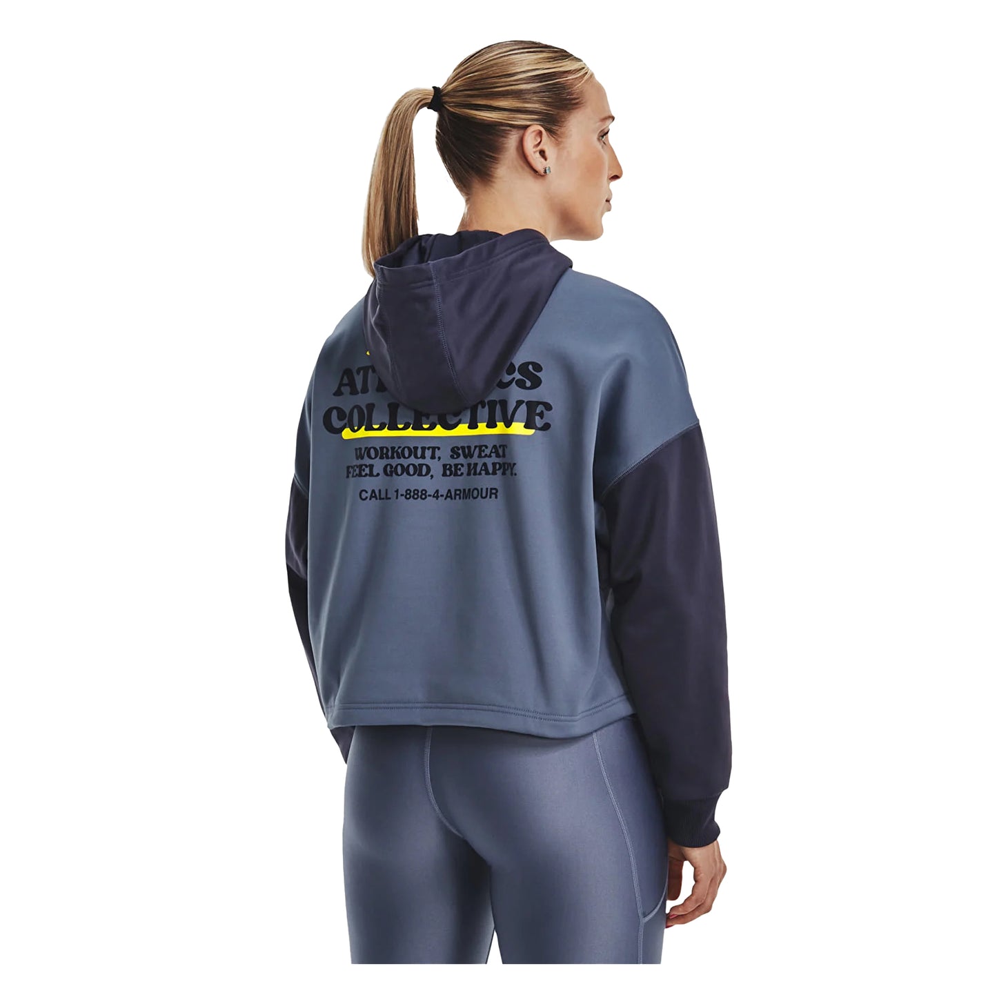 Purple - Lifestyle - Under Armour Womens-Ladies Colour Block Hoodie