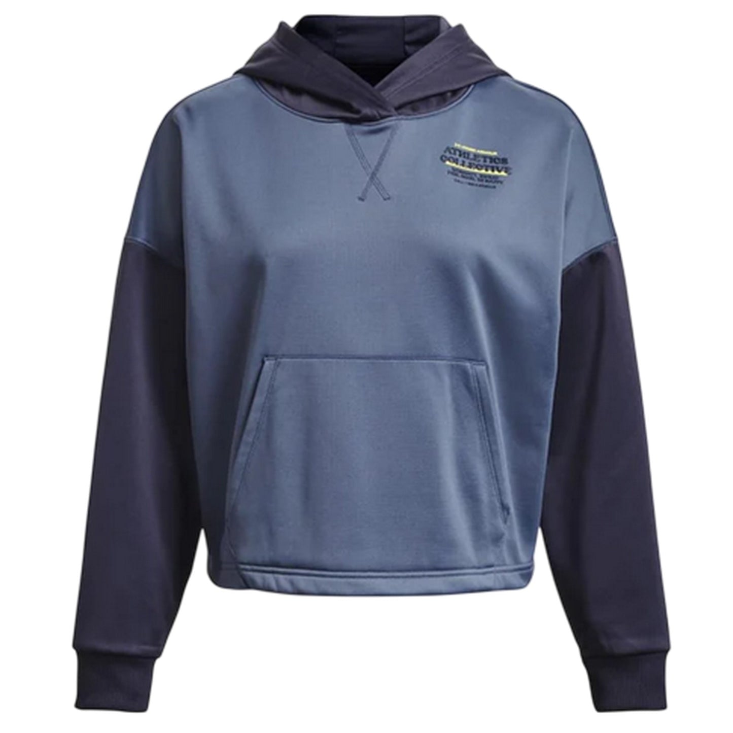 Purple - Front - Under Armour Womens-Ladies Colour Block Hoodie