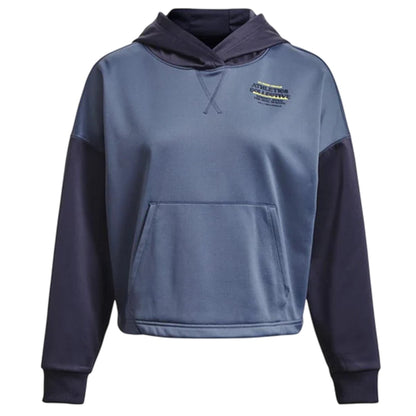 Purple - Front - Under Armour Womens-Ladies Colour Block Hoodie