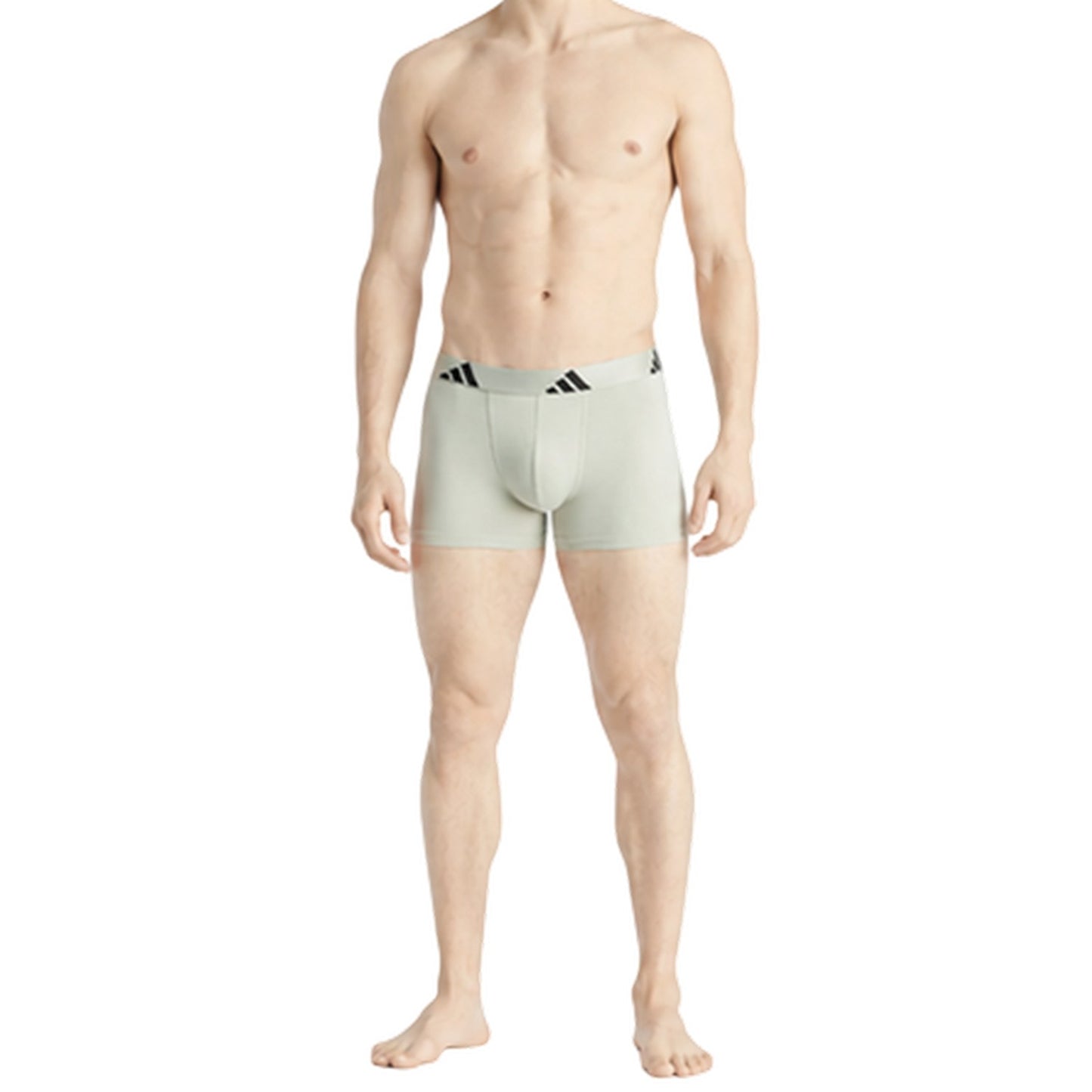 Black-Off White-Grey - Back - Adidas Mens Cotton Flexible Active Boxer Shorts (Pack of 3)