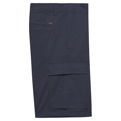 Dark Blue - Side - Hugo Boss Mens Sisla Cargo Shorts