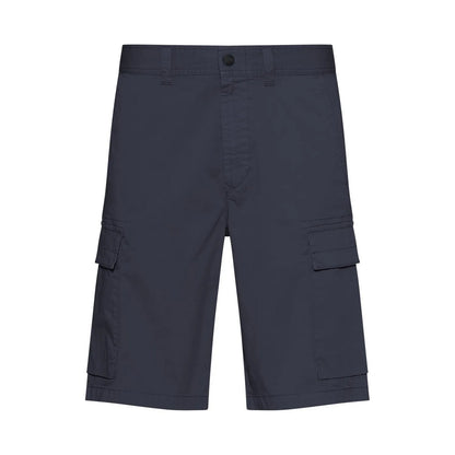 Dark Blue - Front - Hugo Boss Mens Sisla Cargo Shorts