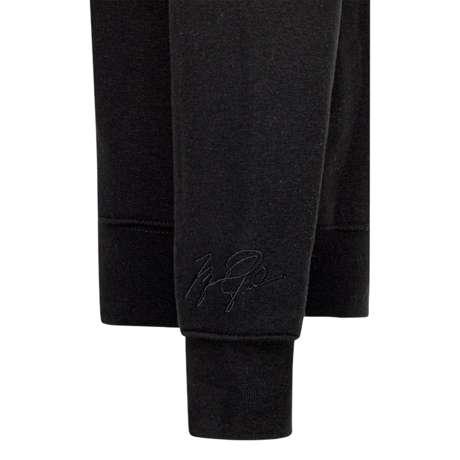 Black - Side - Nike Childrens-Kids Air Jordan Logo Fleece Crew Neck Sweatshirt