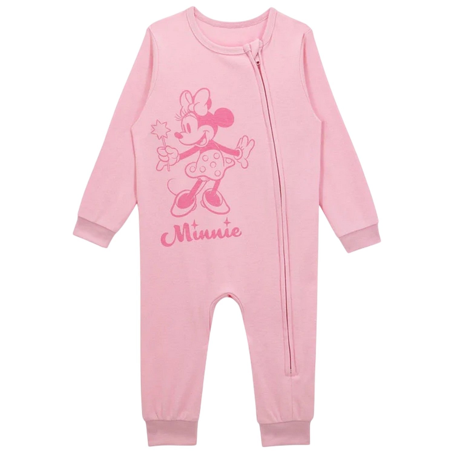 Pink-White - Lifestyle - Disney Baby Minnie Mouse Snug Fit Sleepsuit (Pack of 3)