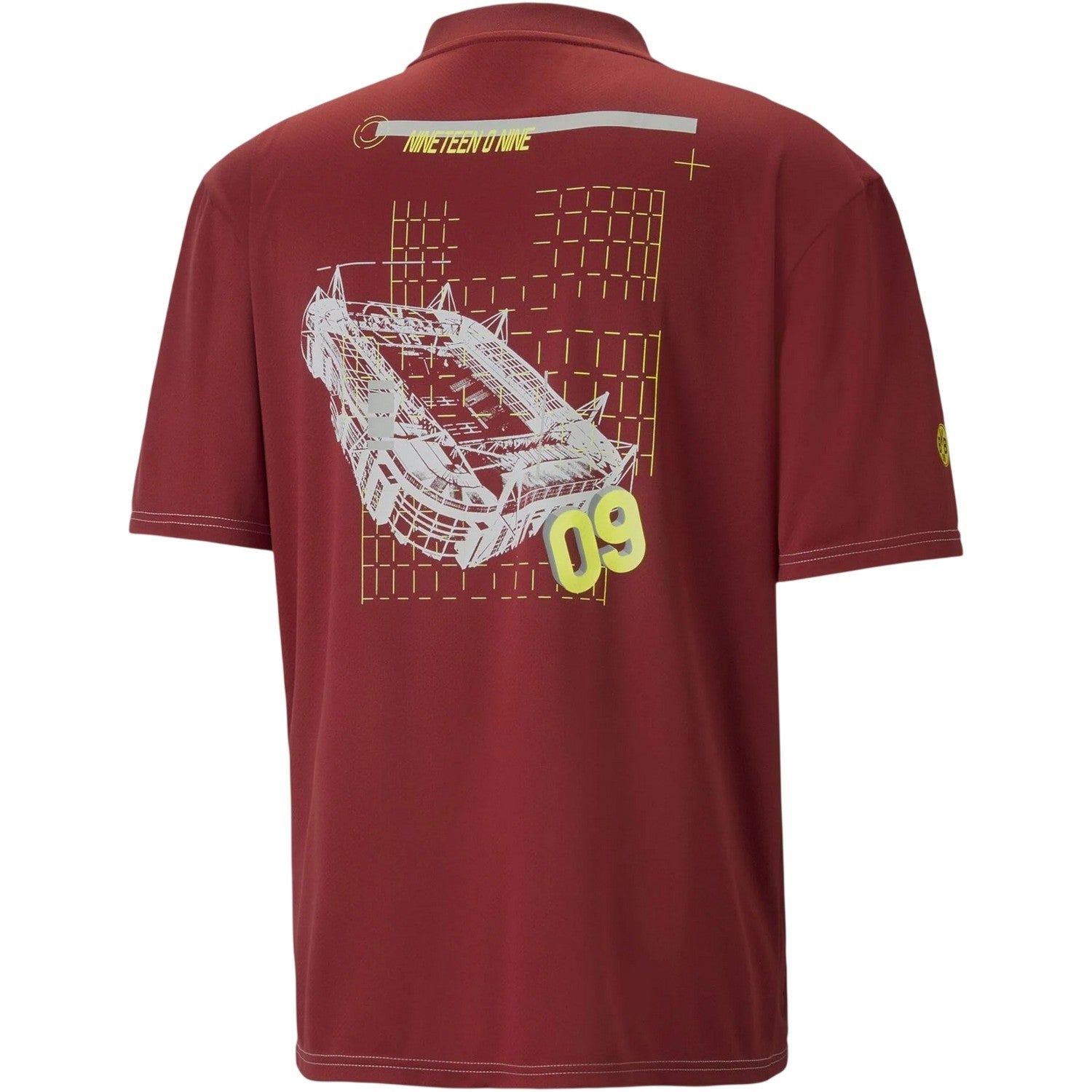 Red - Back - Borussia Dortmund Mens International Puma Football Shirt