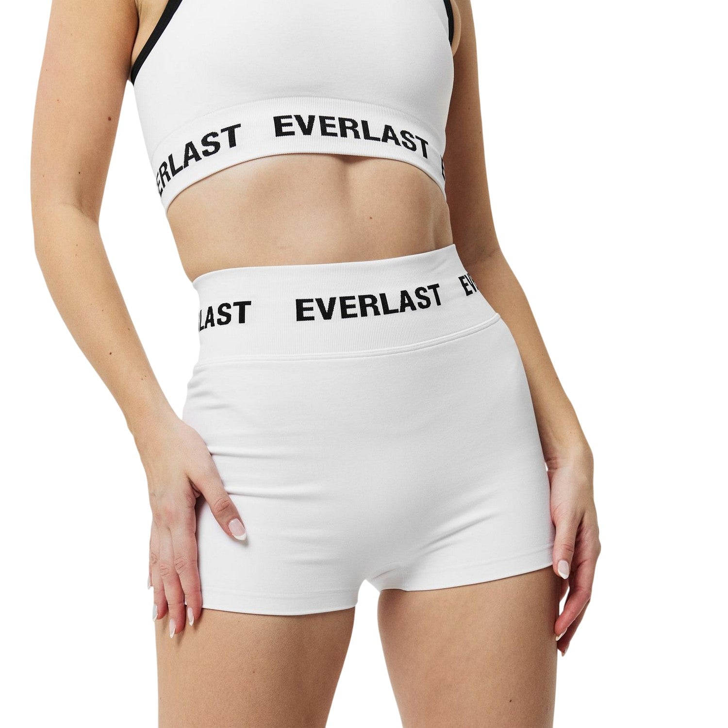 White Marl - Lifestyle - Everlast Womens-Ladies Slim Shorts