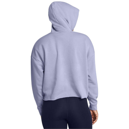 Celestial Grey - Side - Under Armour Womens-Ladies Relaxed Fit Crop Sweatshirt