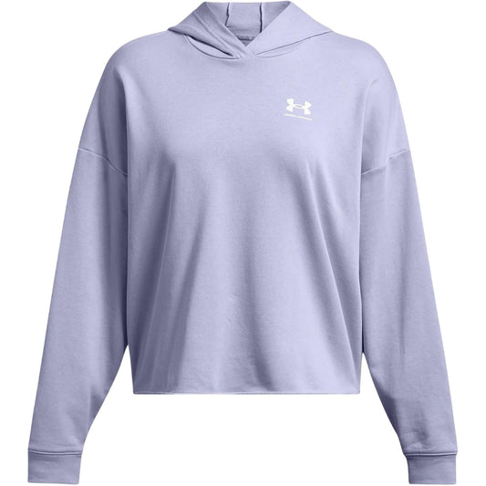 Celestial Grey - Front - Under Armour Womens-Ladies Relaxed Fit Crop Sweatshirt