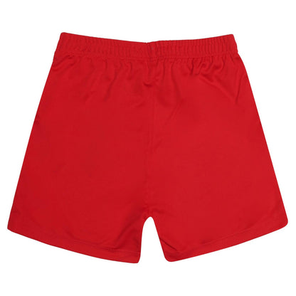 Red - Back - Castore Childrens-Kids Athletic Shorts