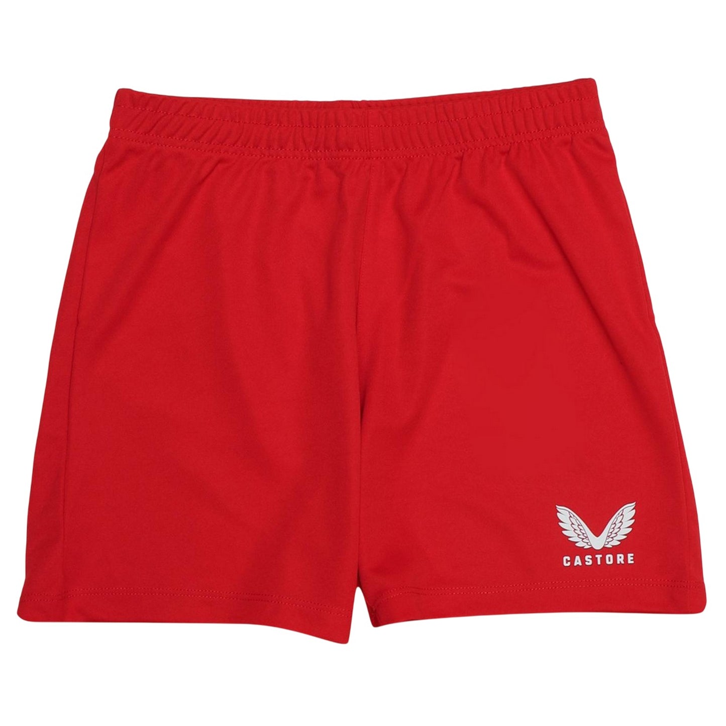 Red - Front - Castore Childrens-Kids Athletic Shorts