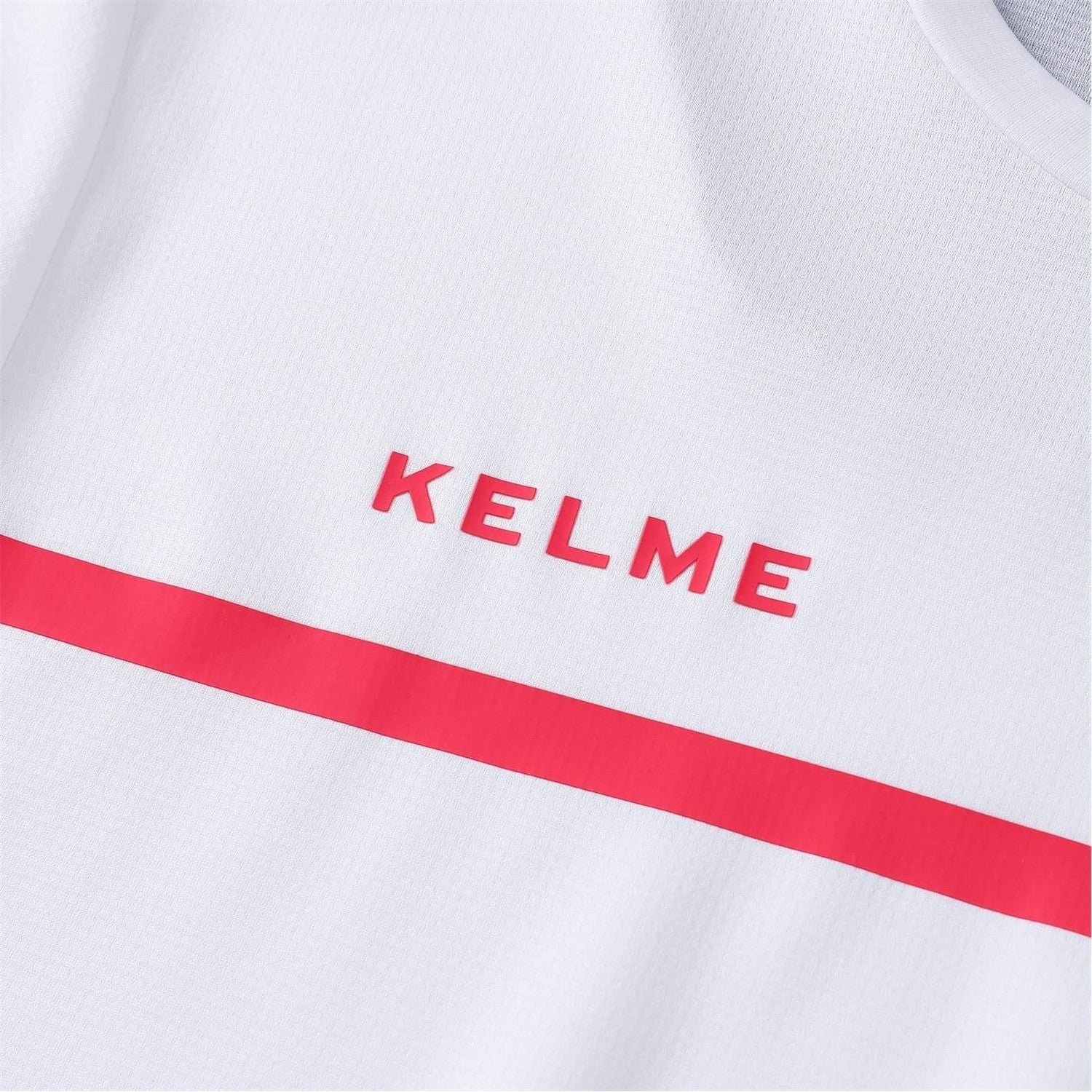 White - Side - Kelme Childrens-Kids Crew Neck Long-Sleeved T-Shirt