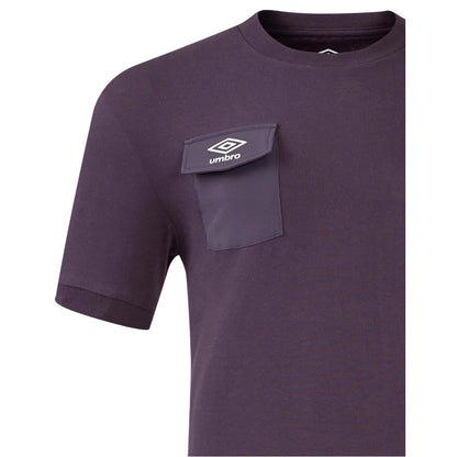 Nightshade - Side - Umbro Mens Presentation 2024 England Rugby Chest Pocket T-Shirt