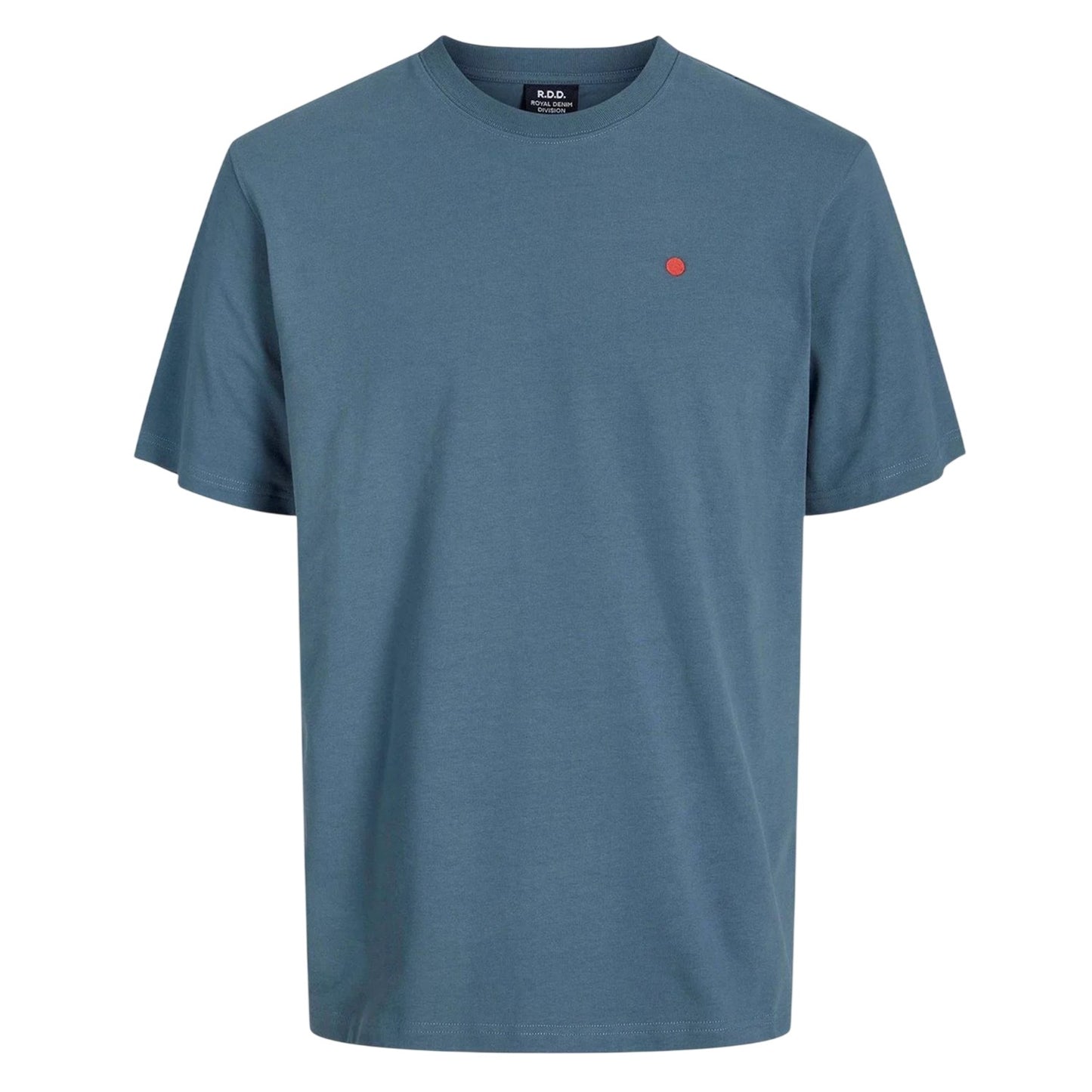 Orion Blue - Front - Jack And Jones Mens Royal Denim Division Embroidered T-Shirt