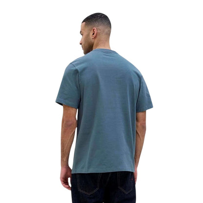 Orion Blue - Back - Jack And Jones Mens Royal Denim Division Embroidered T-Shirt