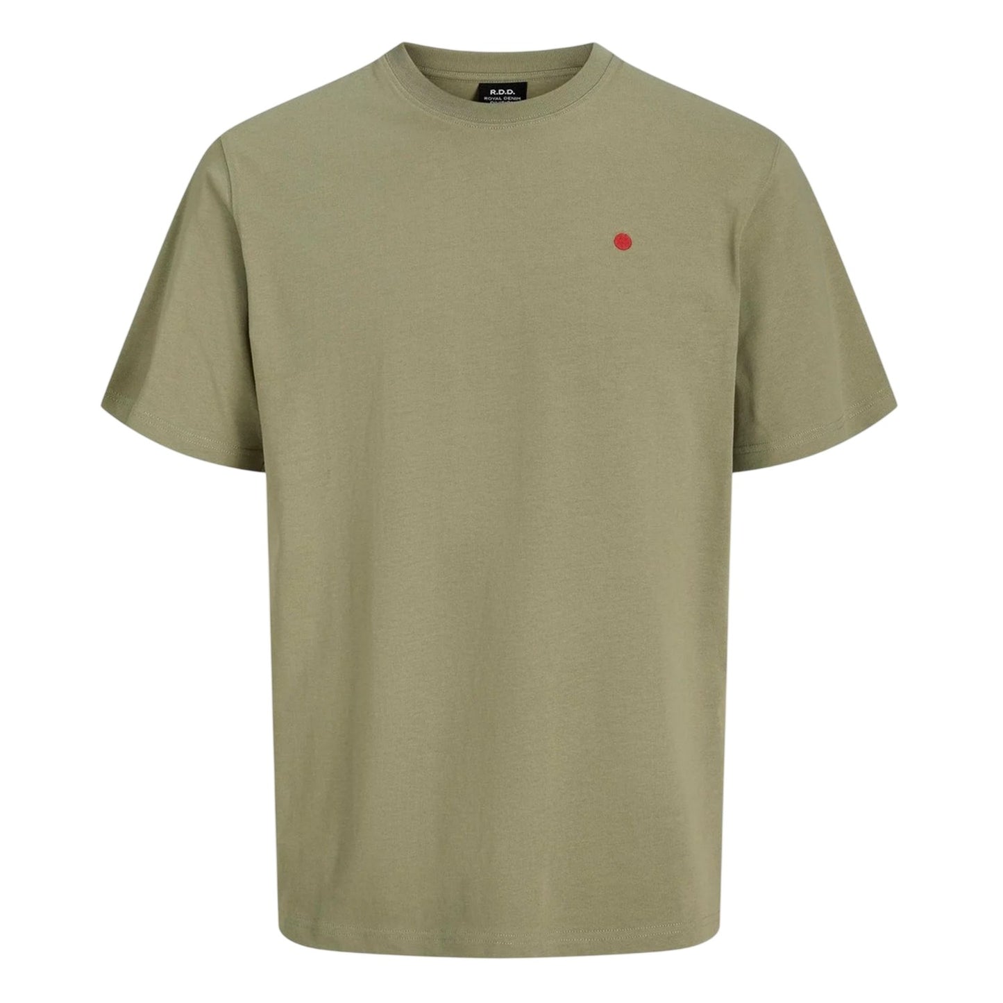 Aloe Green - Front - Jack And Jones Mens Royal Denim Division Embroidered T-Shirt