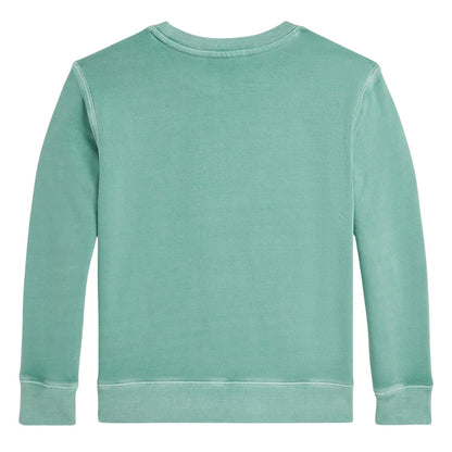 Mint Faded - Back - Ralph Lauren Childrens-Kids Embroidered Logo Sweatshirt