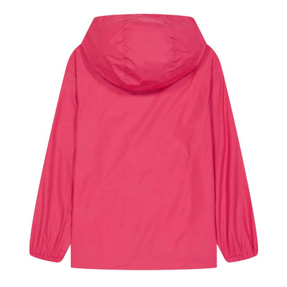 Pink - Back - Off White Childrens-Kids Monogram Water Resistant Windbreaker