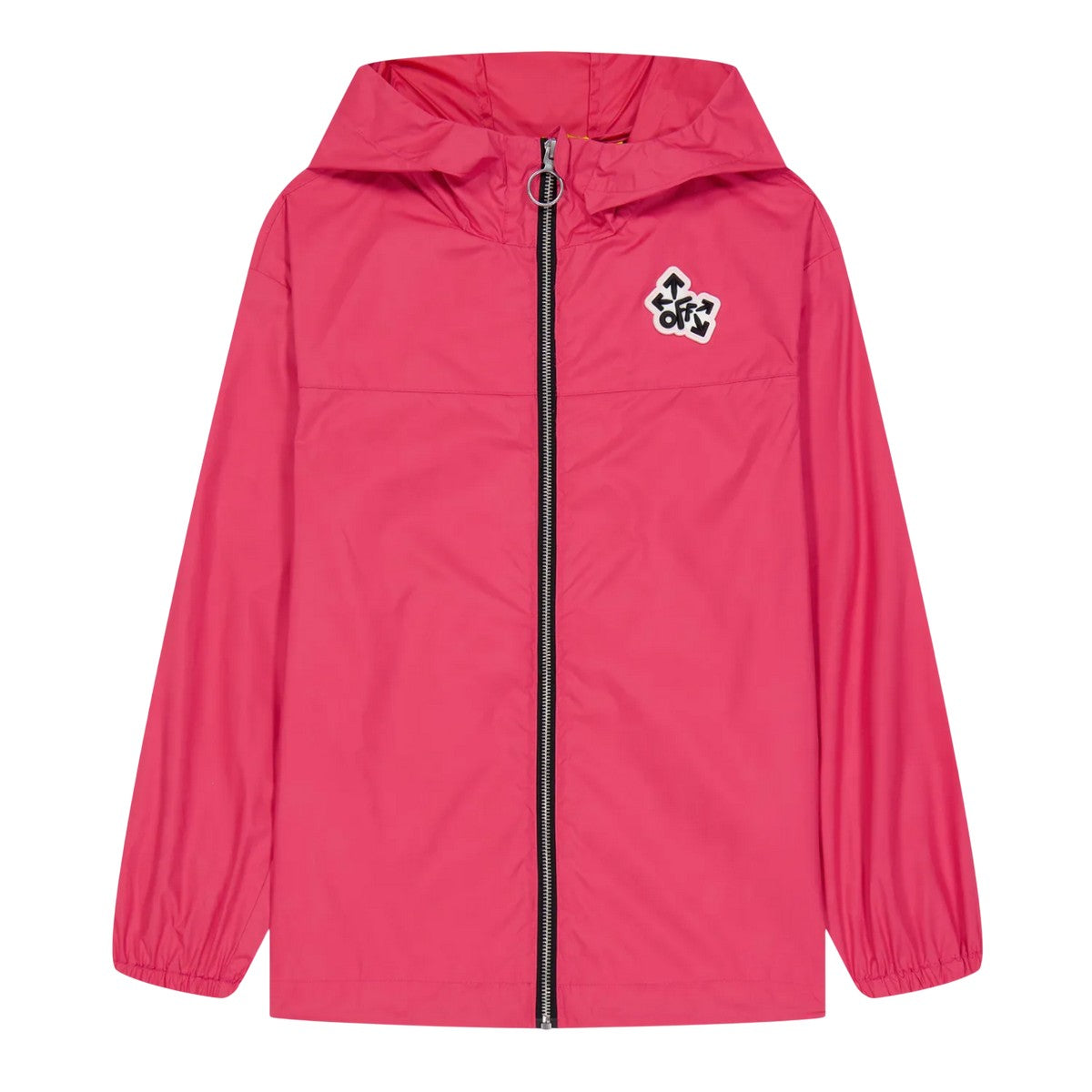 Pink - Front - Off White Childrens-Kids Monogram Water Resistant Windbreaker