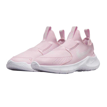 Pink Foam-White - Pack Shot - Nike Childrens-Kids Flex Runner 3 Leather Trainers