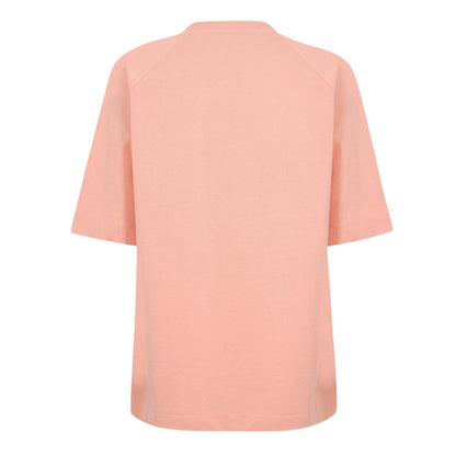 Coral Red - Back - Diadora Womens-Ladies Flowers Crew Neck Raglan T-Shirt