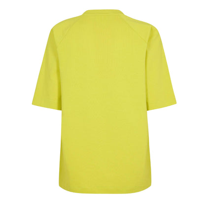 Yellow - Back - Diadora Womens-Ladies Flowers Crew Neck Raglan T-Shirt