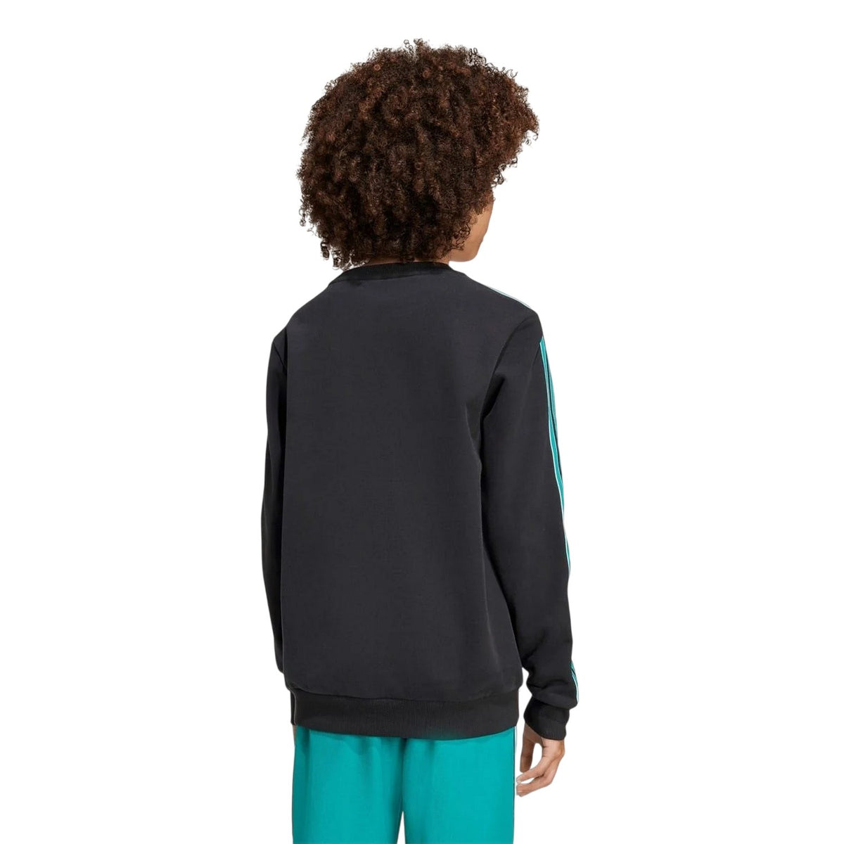 Black - Back - Adidas Childrens-Kids Terrace Icons Liverpool FC Cotton Blend Sweatshirt
