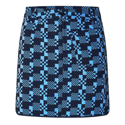 Purple - Front - Puma Womens-Ladies Houndstooth Golf Skort